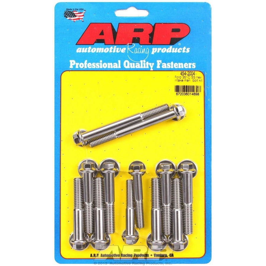 ARP Ford Stainless Steel Intake Bolt Kit - 6 Point