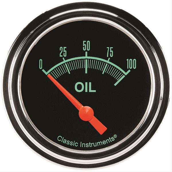 Classic Instruments G/Stock Oil Pressure Gauge - 0-100 psi