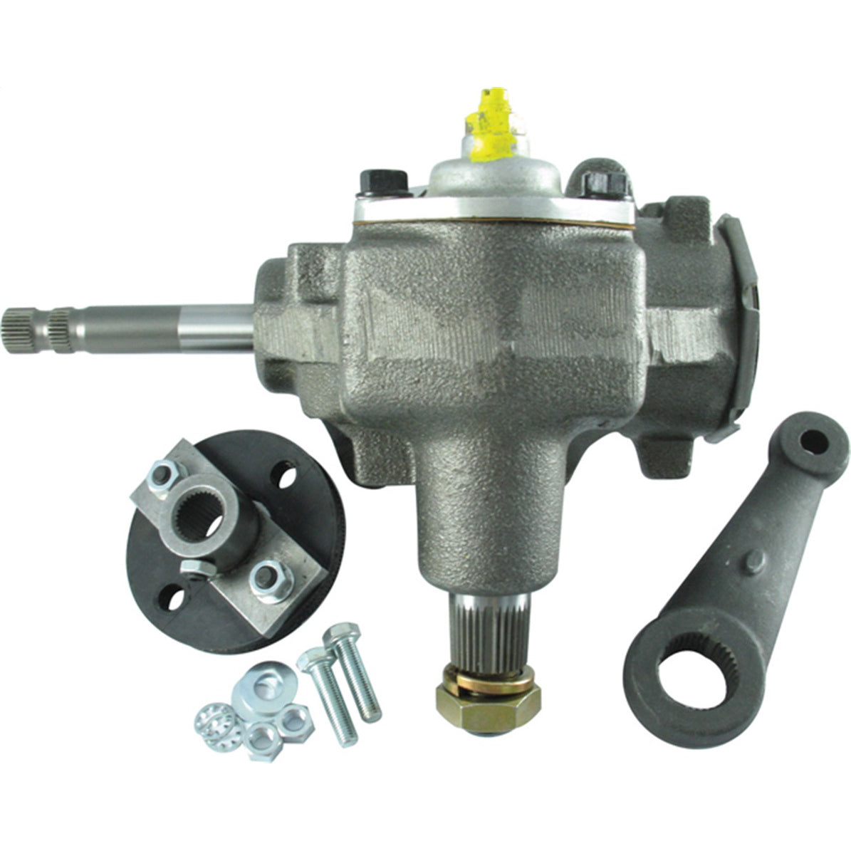 Borgeson Saginaw 525 Manual Steering Box - Half Rag Joint / Pitman Arm - GM A-Body 1978-88 / GM F-Body 1982-92