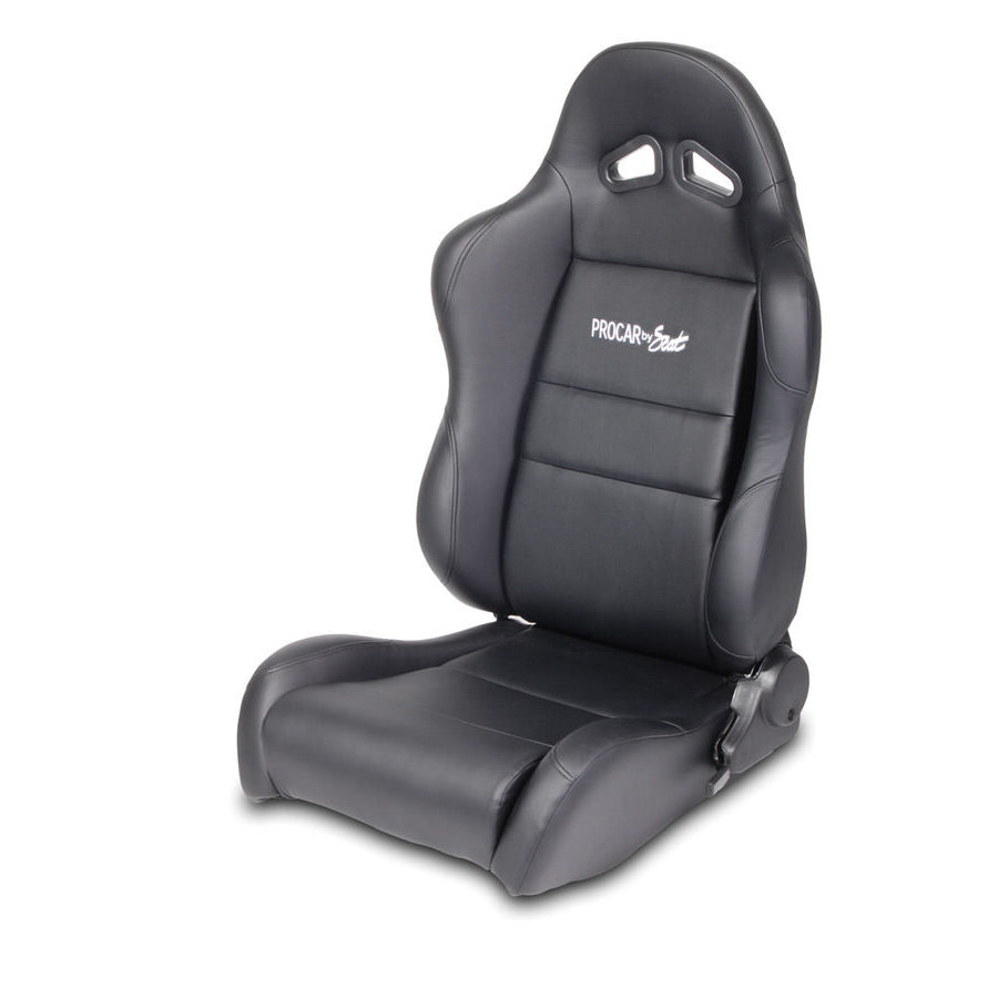 ProCar Sportsman Racing Seat - Left Side - Black Synthetic Leather