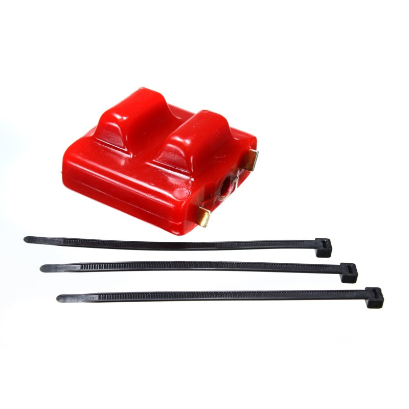 Energy Suspension Hyper-Flex Motor Mount Insert - Red/Cadmium - 3-Bolt GM Clamshell