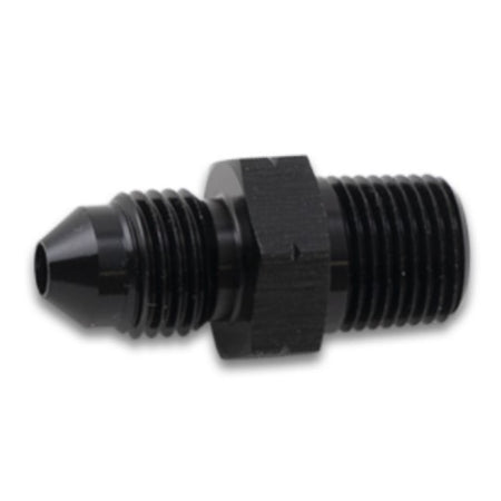 Vibrant Performance Straight 6 AN Male to 1/4-19 in BSPT Male Adapter - Black