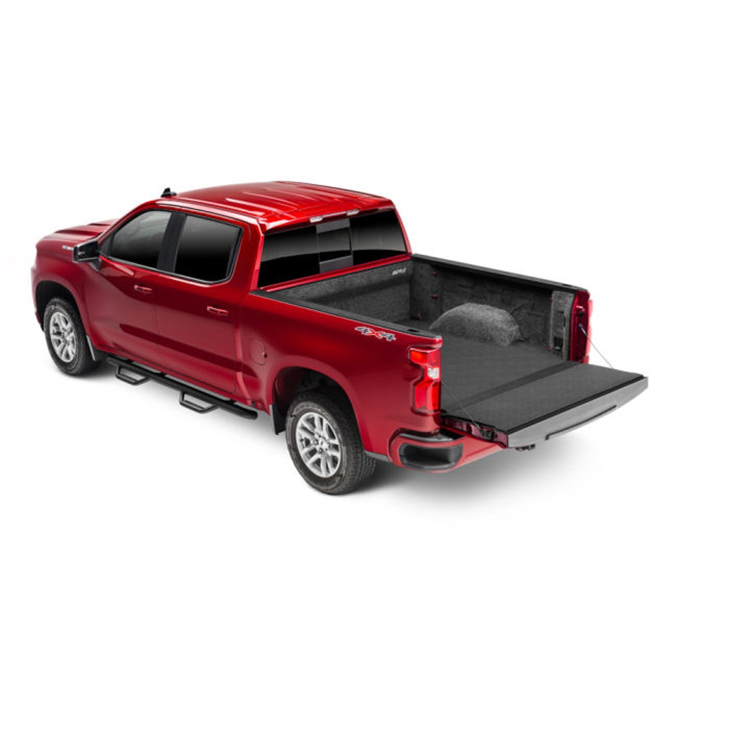 Bedrug Impact Bed Mat - Hoop and Loop Fastener - Sides/Tailgate Included - Composite - Black - 5 Ft. . 8" Bed