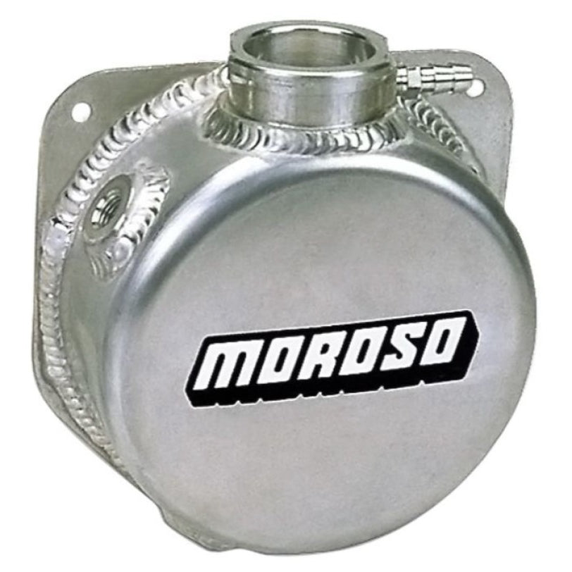 Moroso Aluminum Cooling System Expansion Tank - Stamped Filler Neck - 1-1/2 Quart Capacity - 3-5/8" Deep