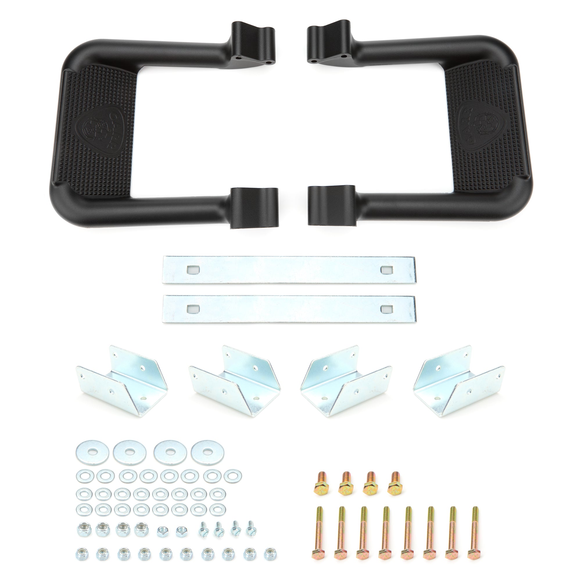 Carr Hoop II Step Bars Mount Kit Included Aluminum Black Powder Coat - Ford Fullsize Truck 1981-98