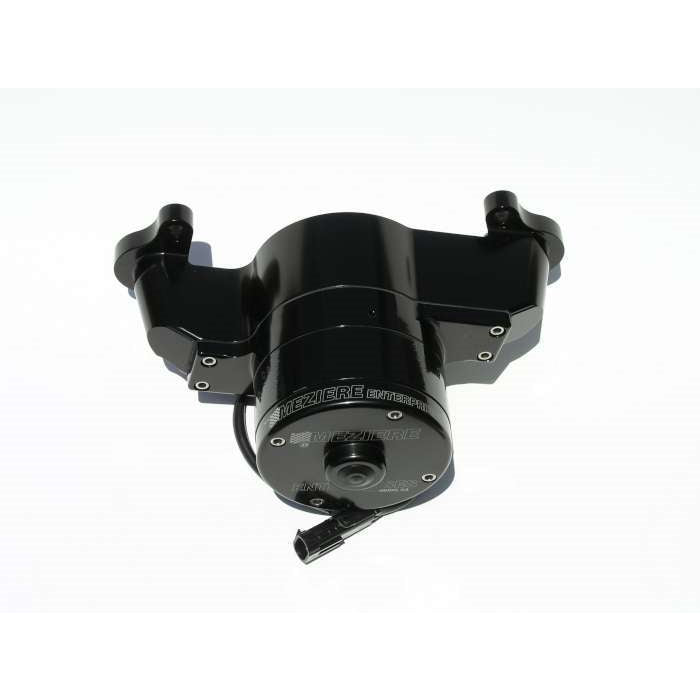 Meziere SB Chrysler Billet Electric Water Pump - Black
