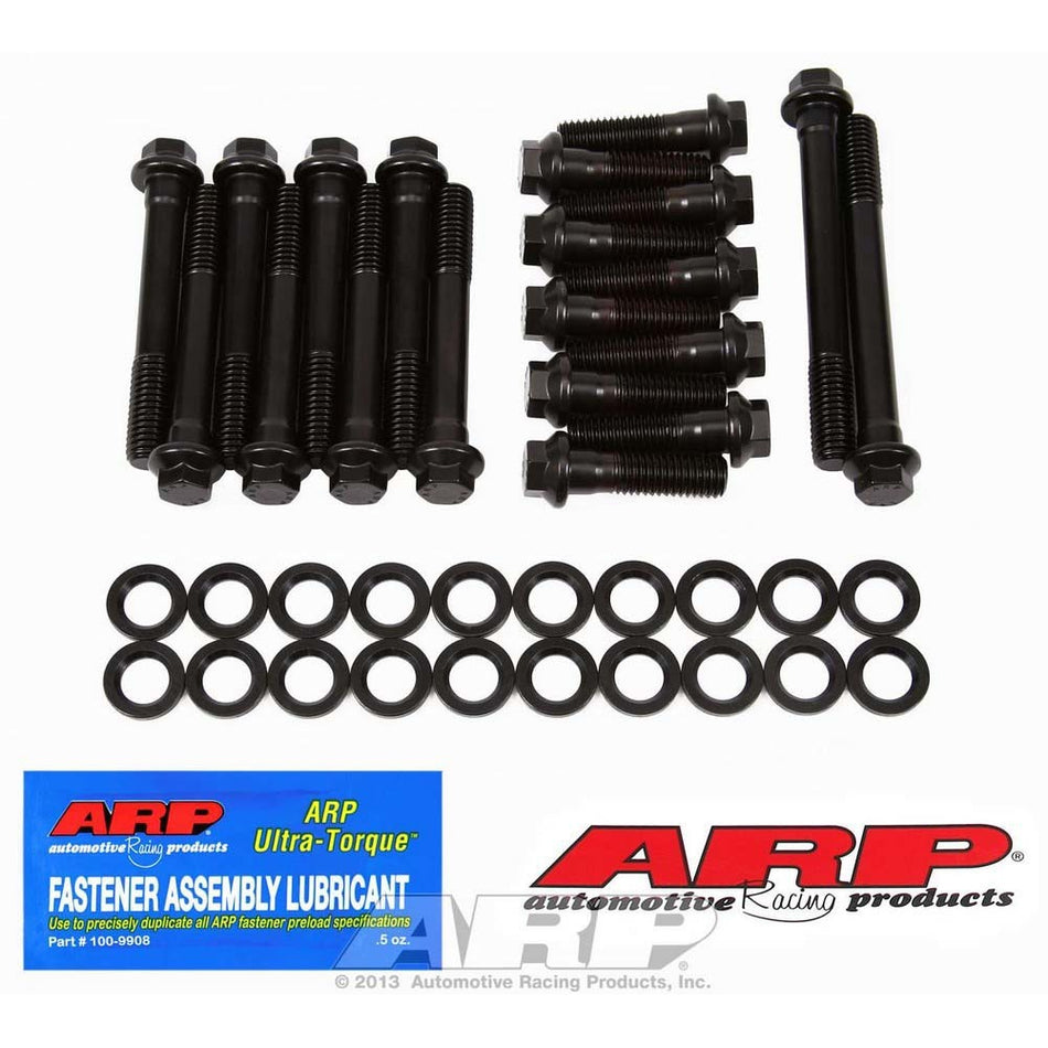 ARP High Performance Series Cylinder Head Bolt Kit - Hex Head - Chromoly - Black Oxide - Small Block Mopar
