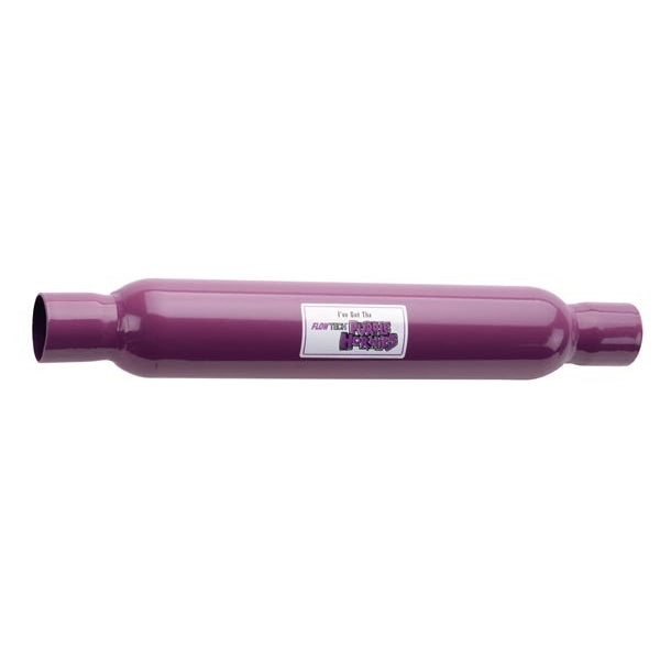 Flowtech Purple Hornies Slip-Fit Muffler - 2.25" Inlet/Outlet