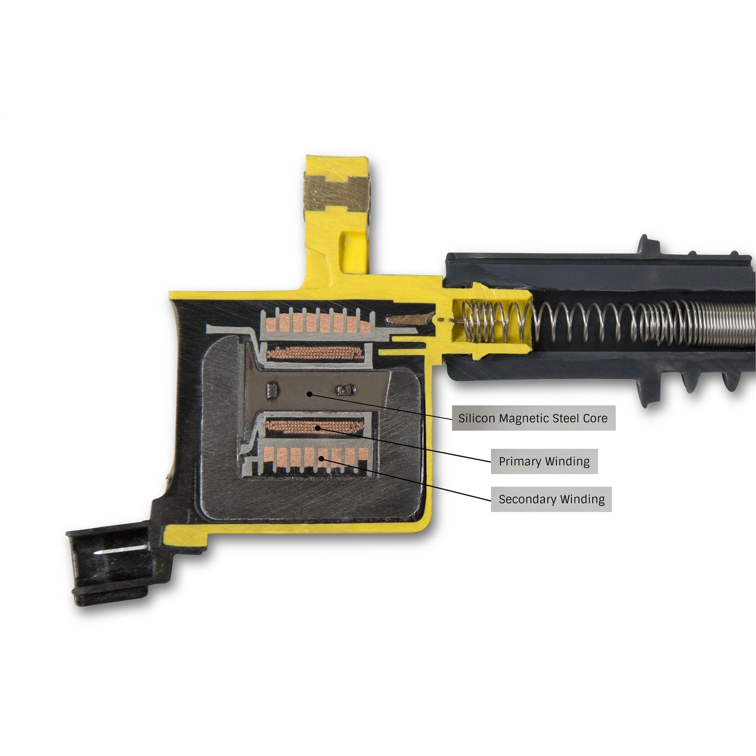 ACCEL Super Coil Ignition Coil Pack 0.500 ohm Coil-On-Plug Yellow - 3-Valve