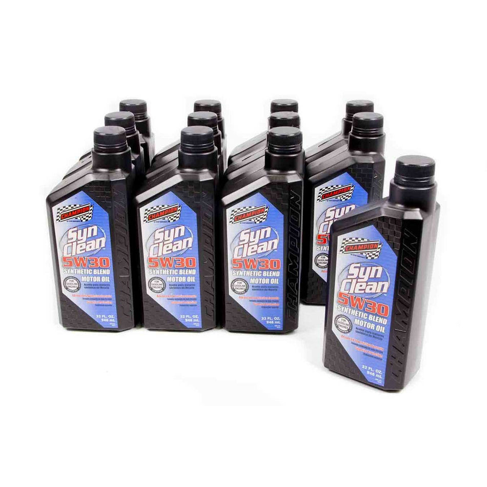 Champion ® 5w-30 SynClean Synthetic Blend Motor Oil - 1 Qt. (Case of 12)
