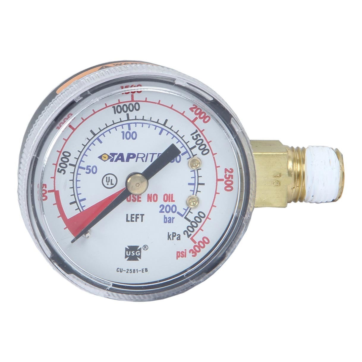 Dedenbear High Pressure Gauge for CO2 Regulator : GHP – Pit Stop USA