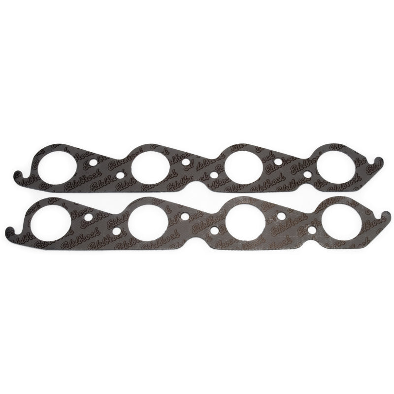 Edelbrock Exhaust Header / Manifold Gasket - 1.940 in Round Port - Steel Core Laminate - Big Block Chevy - Pair