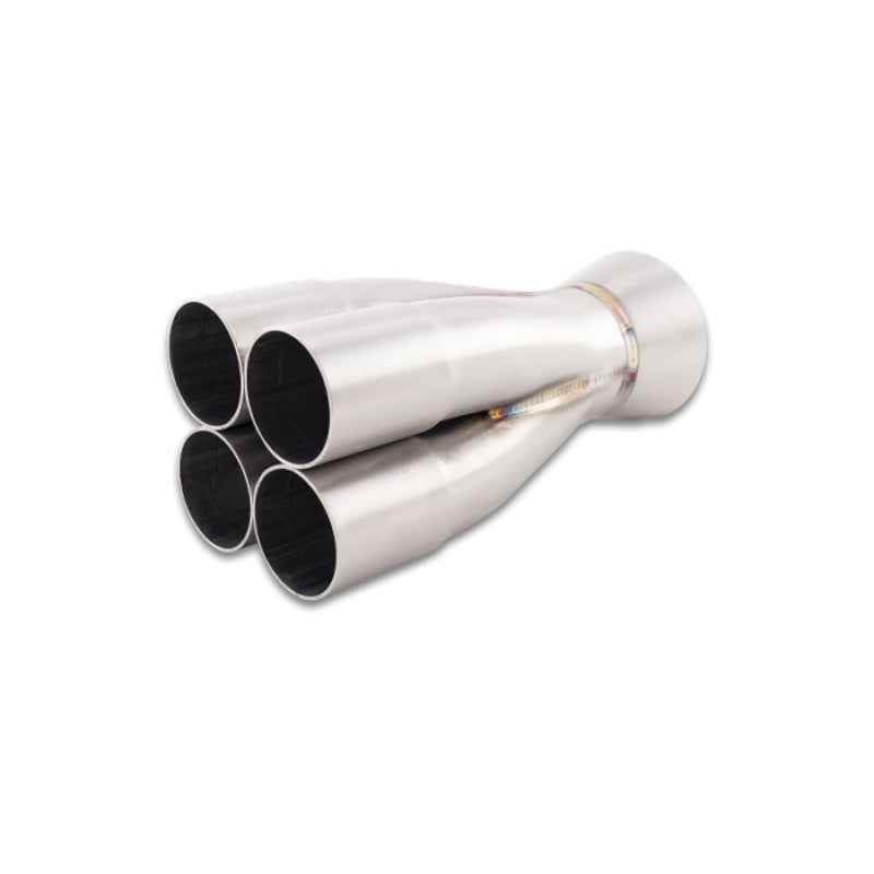 Vibrant Performance Slip-On 4 into 1 Merge Collector - 1-5/8 in Primary Tubes - 2-1/4 in Outlet - Stainless