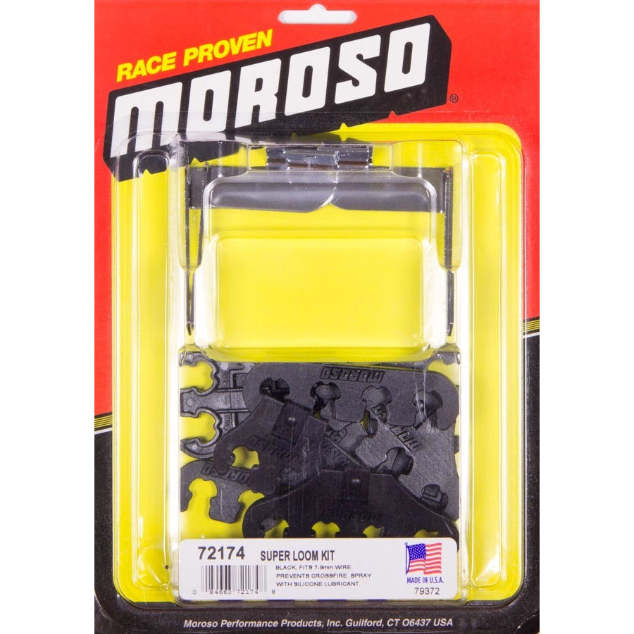 Moroso Super Spark Plug Wire Loom Kit - Black - 7-8mm