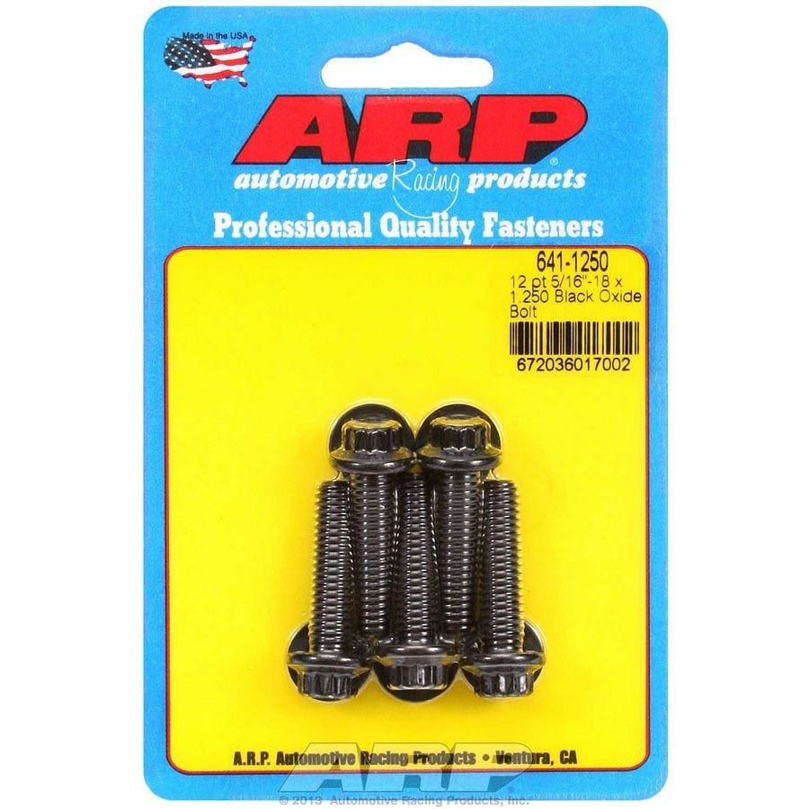 ARP Bolt Kit - 12 Point (5) 5/16-18 x 1.250