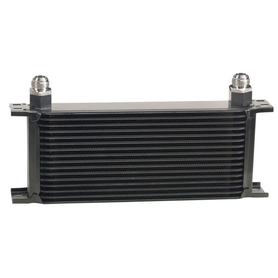Derale Stacked Plate Oil Cooler - 16 Row, -10 AN Fittings