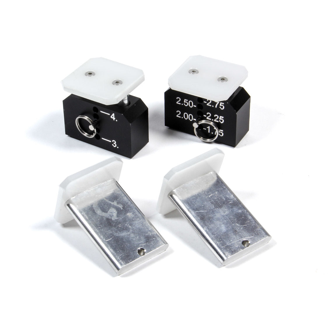 King Racing Products Short Setup Blocks 1-3/4-4" Adjustable Magnetic Base Aluminum - Pair