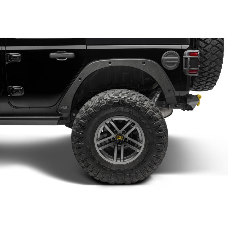 Bushwacker Trail Armor Fender Delete - Plastic - Black - Jeep Wrangler JLU 2018-21 - (Set of 4)