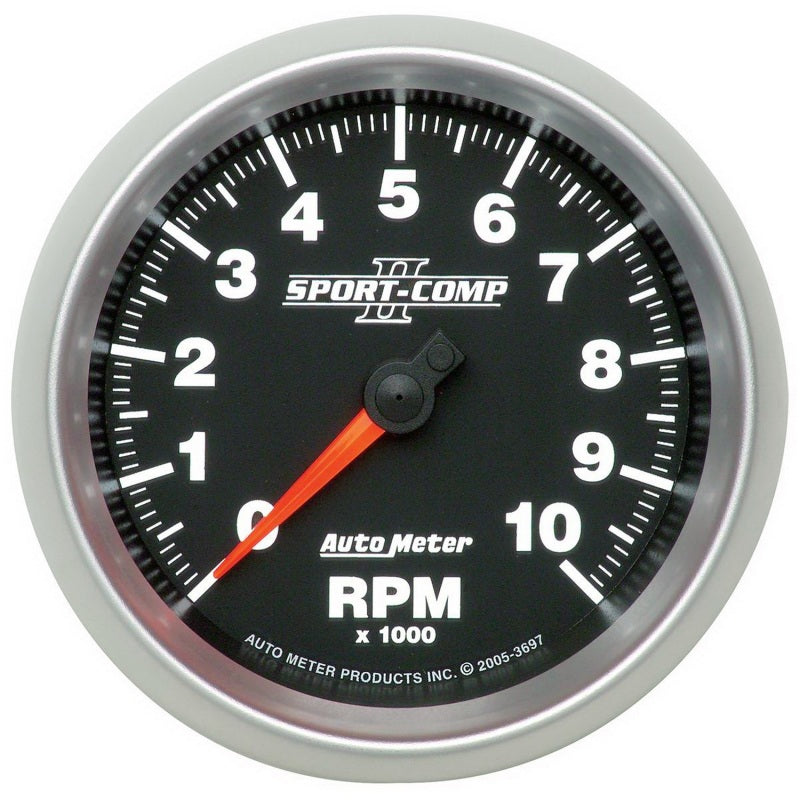 Auto Meter 3-3/8" Sport-Comp II In-Dash Tachometer - 10,000 RPM