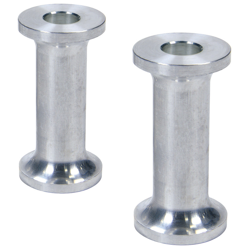 Allstar Performance Hourglass Spacers - Aluminum - 3/8" I.D. x 1" O.D. x 2" (Pair)