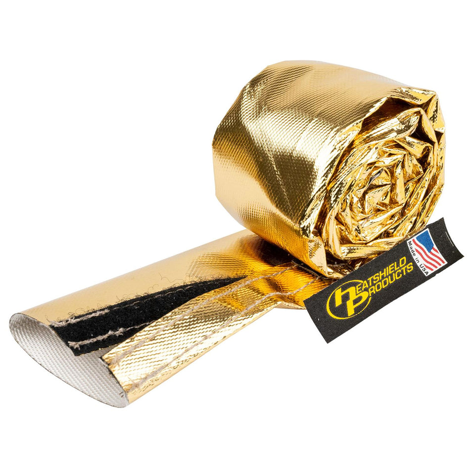 Heatshield Products Cold Gold Sleeve - 1-1/4 in ID - 3 ft Roll - 1100 Degrees - Gold