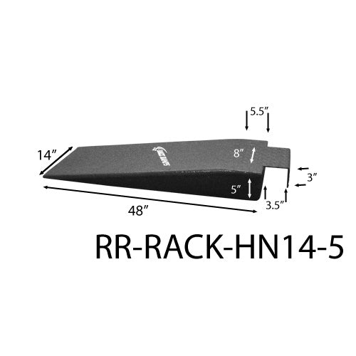 Race Ramps Trailer Ramp - Hook Nose - 5" Lift Height - 48" Long - 8" Wide - 6.4° Incline - 6000 lb. Capacity
