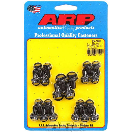 ARP Oil Pan Bolt Kit - Black Oxide - 12-Point Head - SB Ford, Cleveland