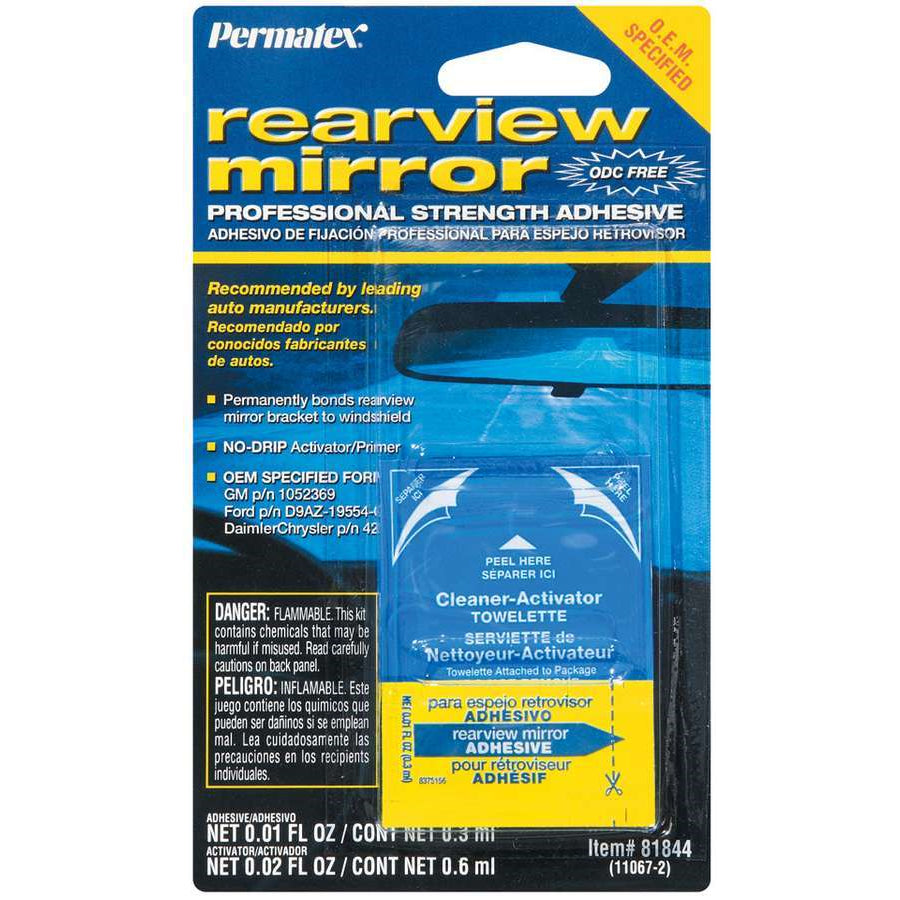 Permatex Rearview Mirror Adhesive - 2 Part Kit