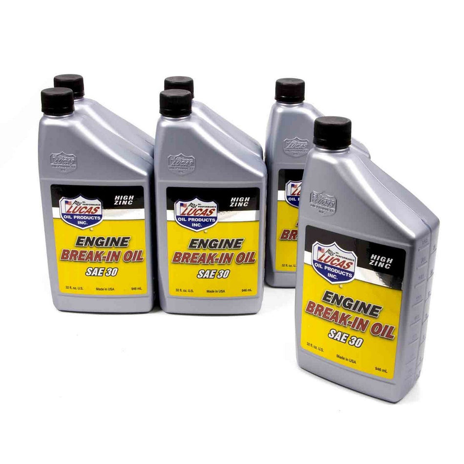 Lucas Oil Products Break-In Motor Oil ZDDP 30W Conventional - 1 qt