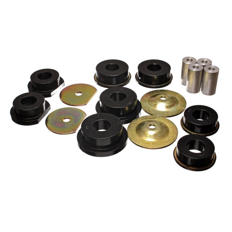 Energy Suspension Hyper-Flex Body Mount Bushing Rear Subframe Steel/Polyurethane Zinc Oxide/Black