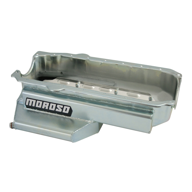 Moroso Power Kickout Series Late Model Circle Track Wet Sump Oil Pan - Fits Tube Chassis Cars - 6 Quart Capacity