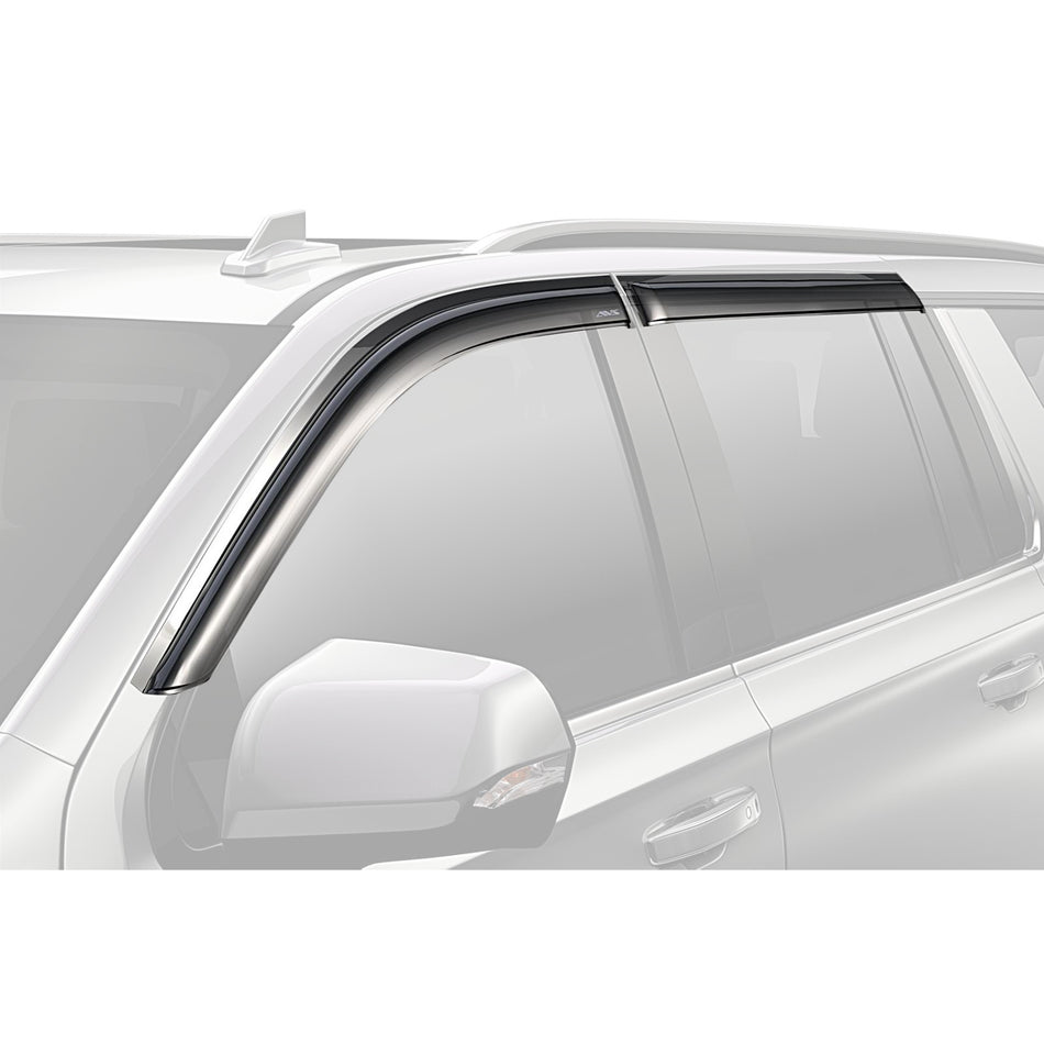 Auto Ventshade Ventvisor - Front/Rear - Smoke - Toyota Midsize SUV 2020-22
