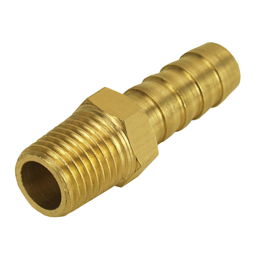Derale Straight 1/4" NPT Male x 3/8" Barb Fitting