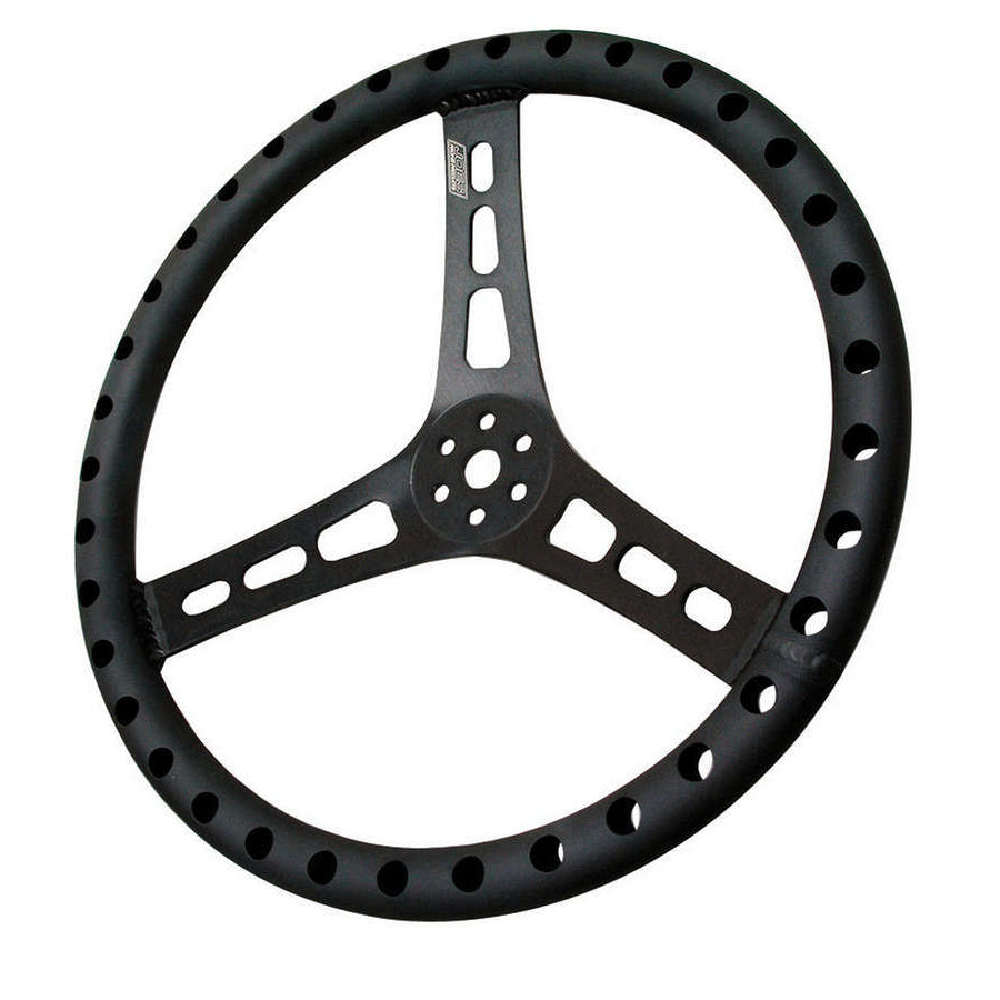 JOES Aluminum Dished Steering Wheel - 13" - Black