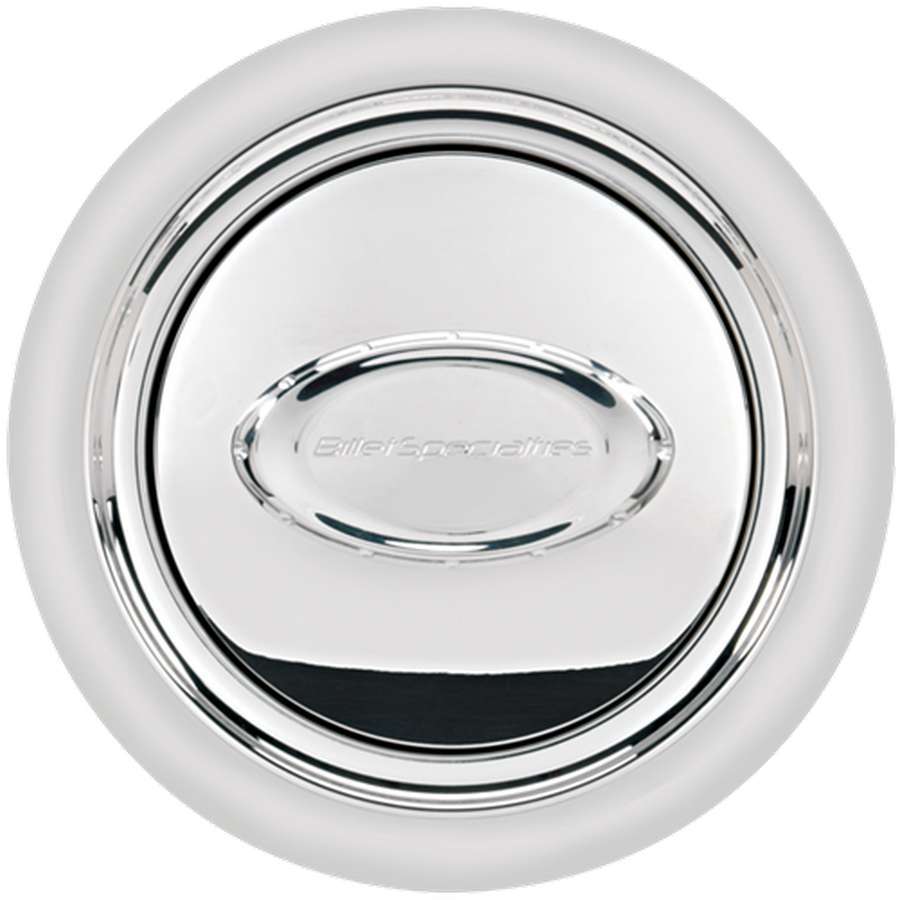 Billet Specialties Horn Button Smooth Polished Logo