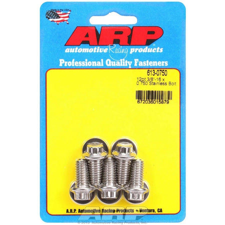 ARP Stainless Steel Bolt Kit - 12 Point (5) 3/8-16 x .750