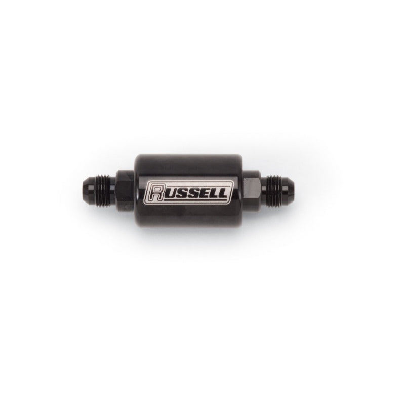 Russell Performance Products 6 AN Male Inlet/Outlet Check Valve Aluminum - Black Anodize