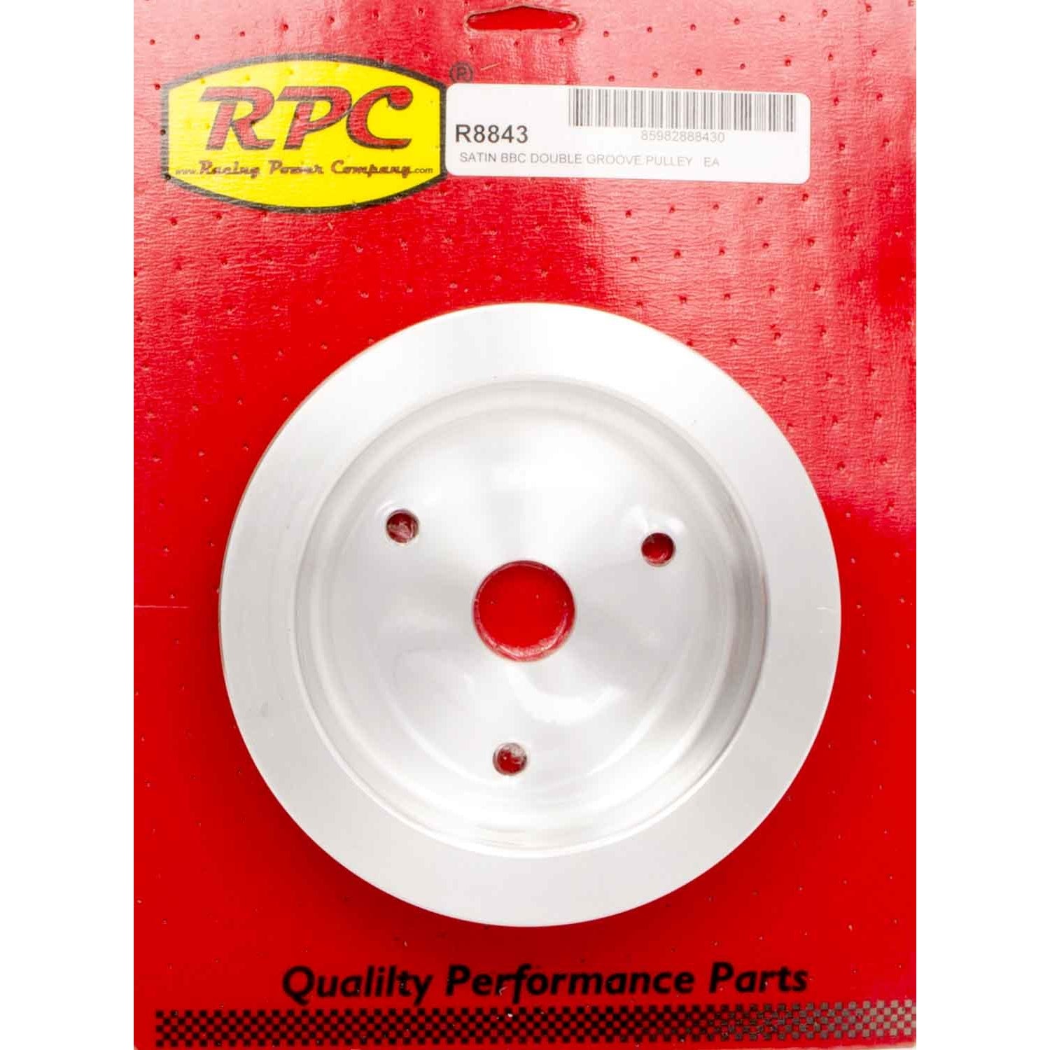Racing Power Co-Packaged BBC SWP 2 Groove Lower Pulley Satin