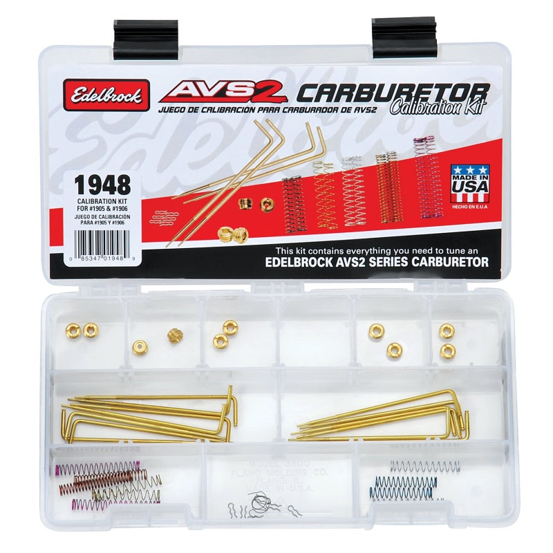 Edelbrock Carburetor Calibration Kit - Edelbrock Thunder AVS2 Carburetors