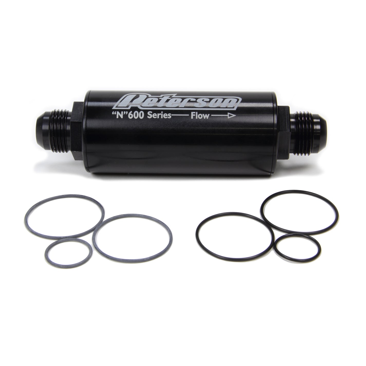 Peterson 600 Series Inline Fuel Filter -100 Micron -12 AN Fittings