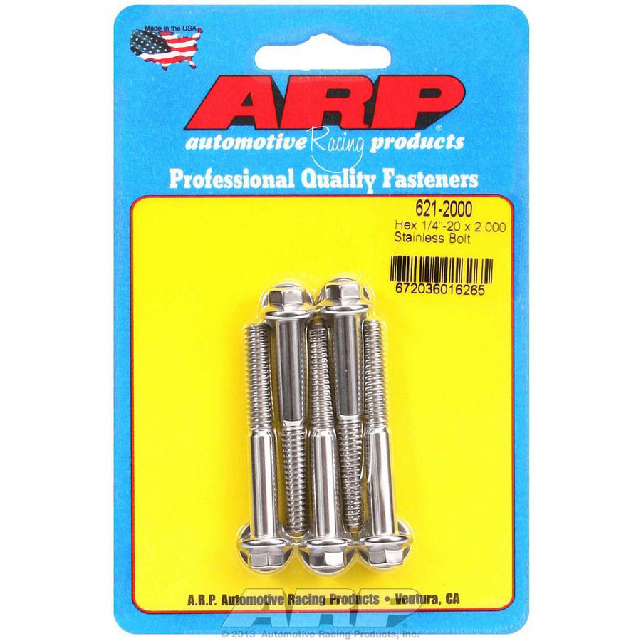 ARP Stainless Steel Bolt Kit - 6 Point (5) 1/4-20 x 2.000