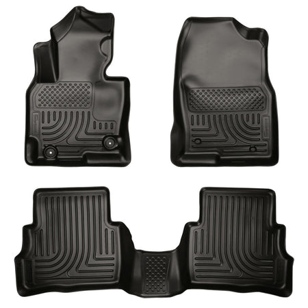 Husky Liners Front/2nd Seat Floor Liner Weatherbeater Plastic Black - Mazda CX-5 2013-16