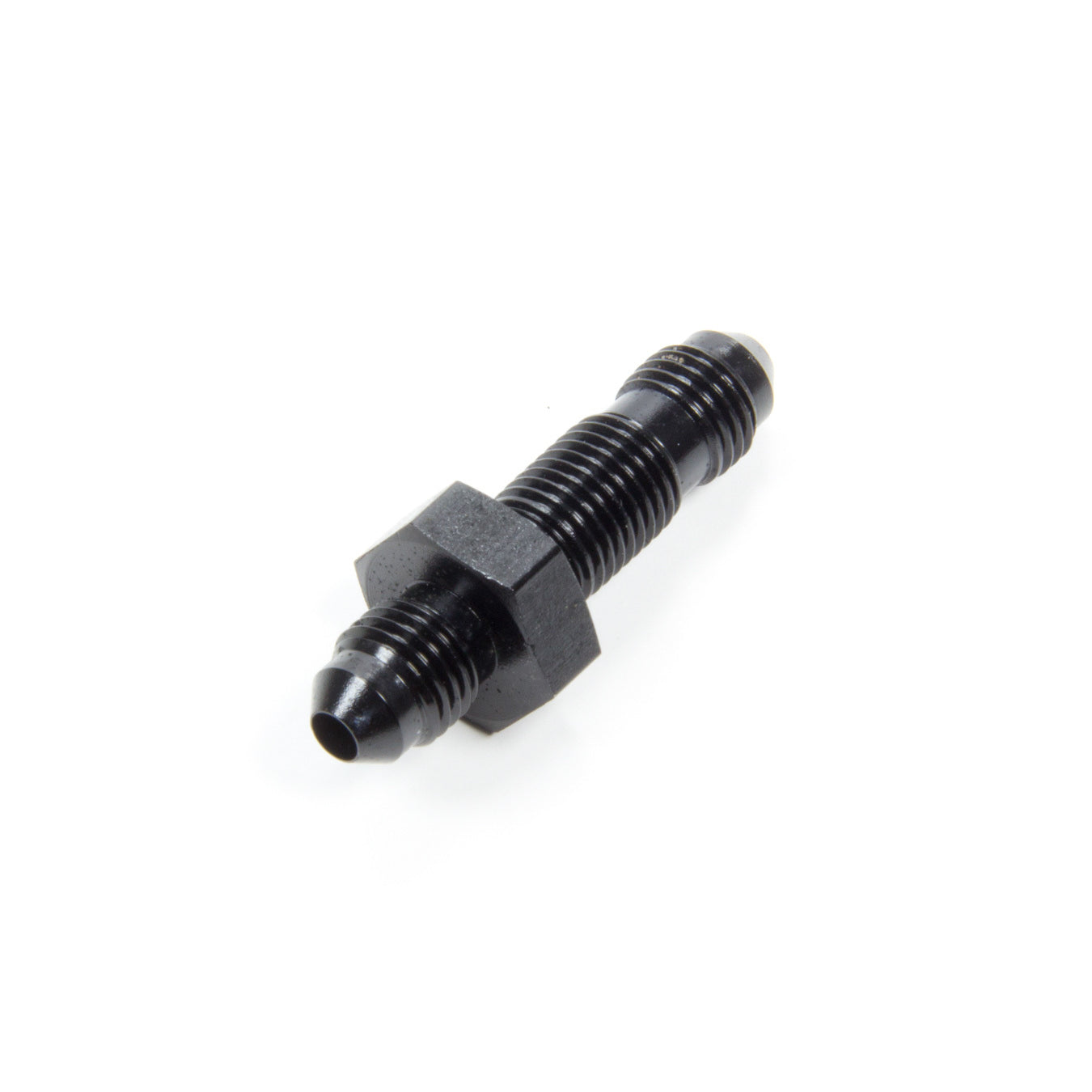 Aeroquip Black Aluminum -04 Straight Bulkhead Union Adapter
