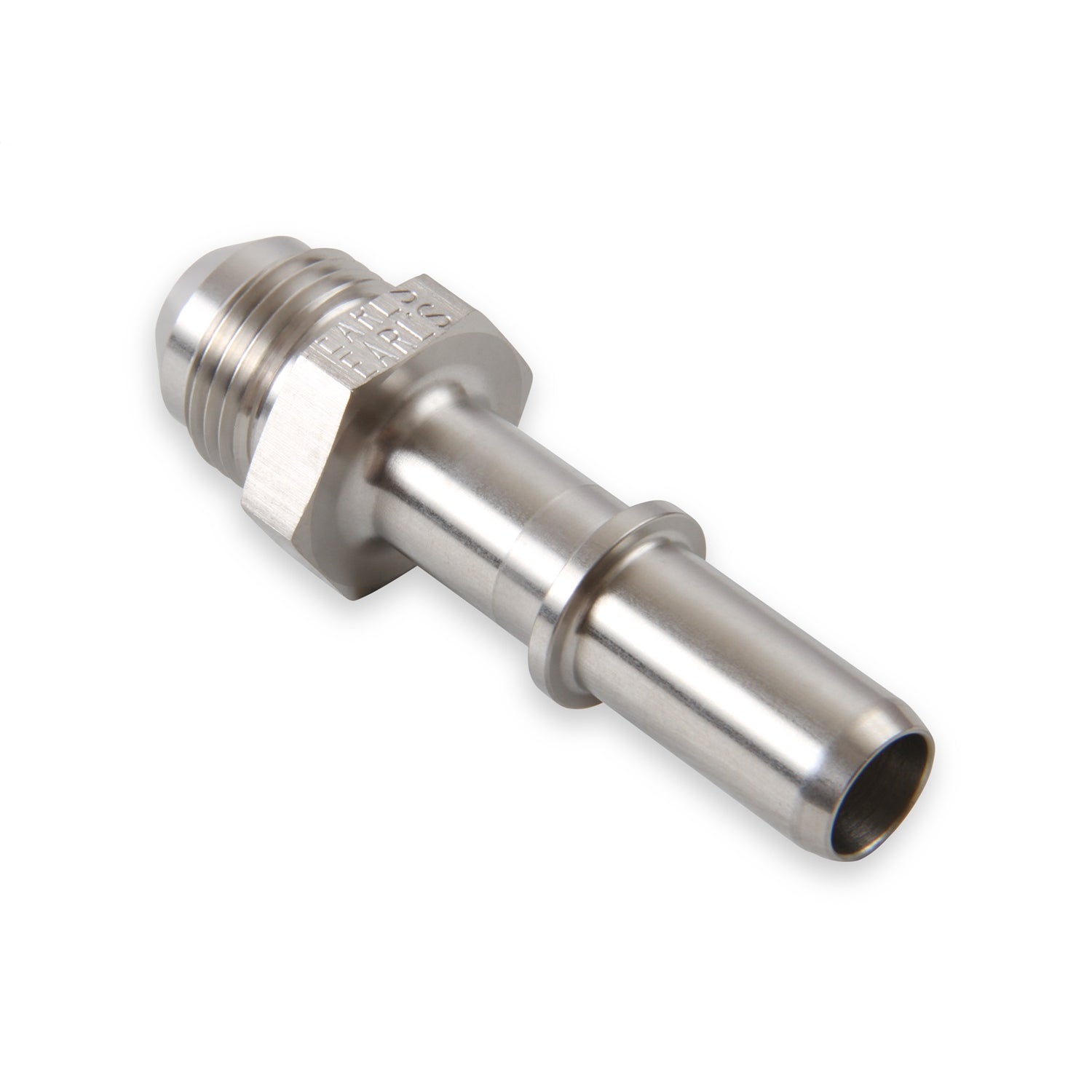 Earl's Fuel Line Adapter Fitting - Straight - 1/2" EFI Male Quick Disconnect to 8 AN Make - Stainless