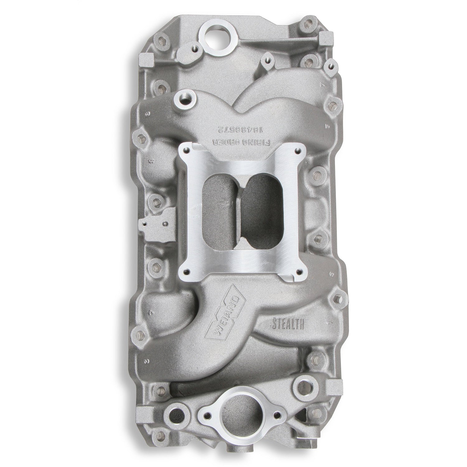 Weiand Stealth Square Bore Dual Plane Intake Manifold - Oval Port - Big Block Chevy
