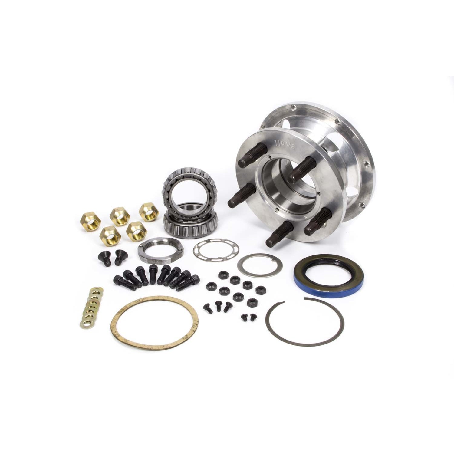 Howe Complete Aluminum 5 x 5: Hub Kit - 8 Bolt