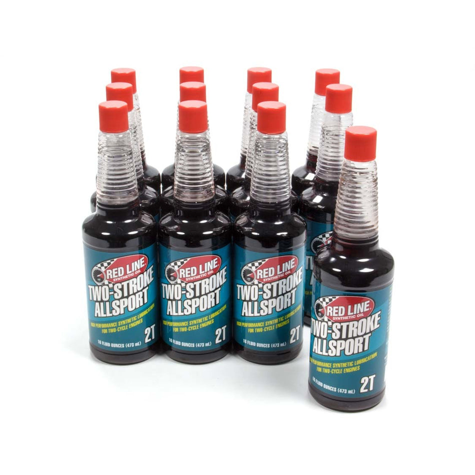 Red Line Synthetic Oil Allsport 2 Stroke Oil Synthetic 16 oz - Set of 12