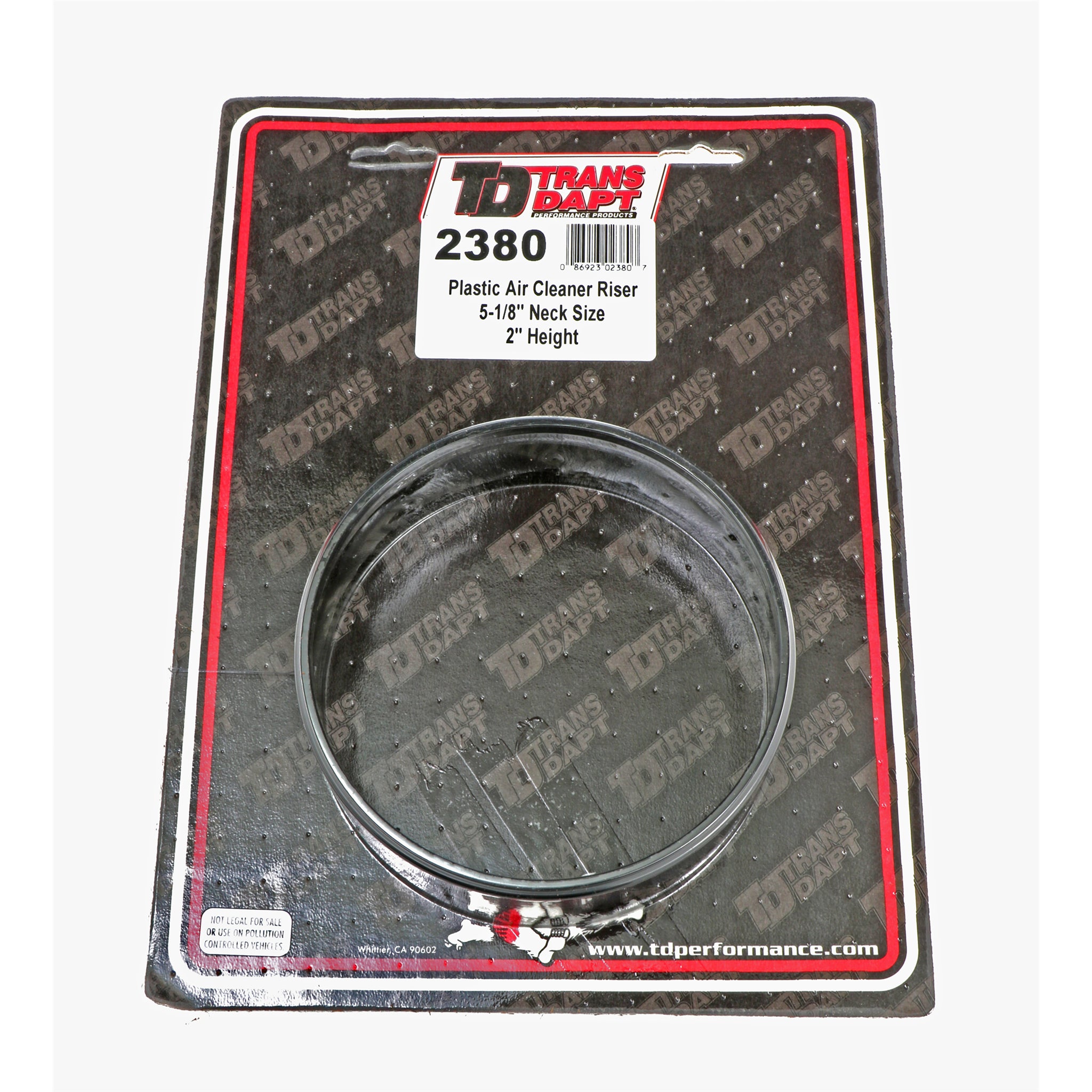 Trans-Dapt Air Cleaner Risers - 5-1/8" Neck x 2" Tall