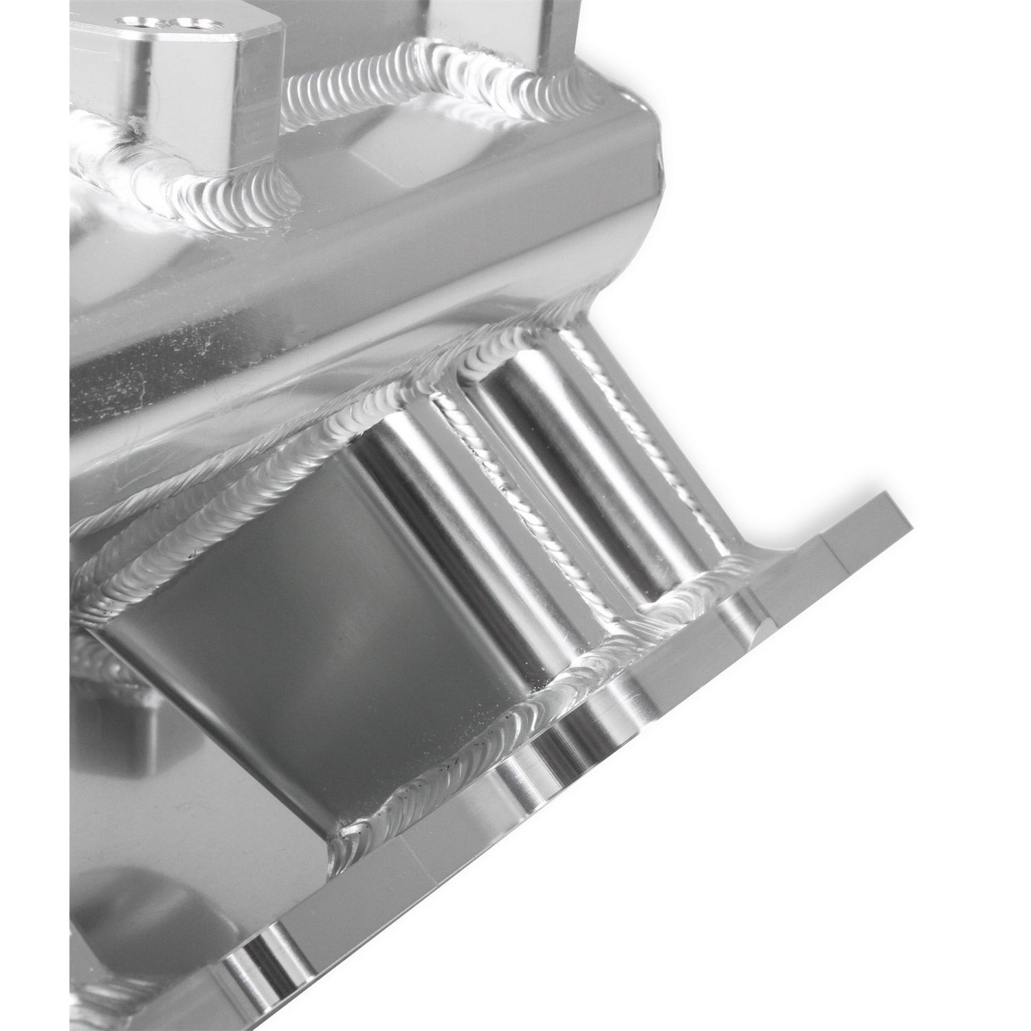 Sniper Fabricated Intake Manifold BBC Single Plane 2 x 4150 Silver with Sniper Logo