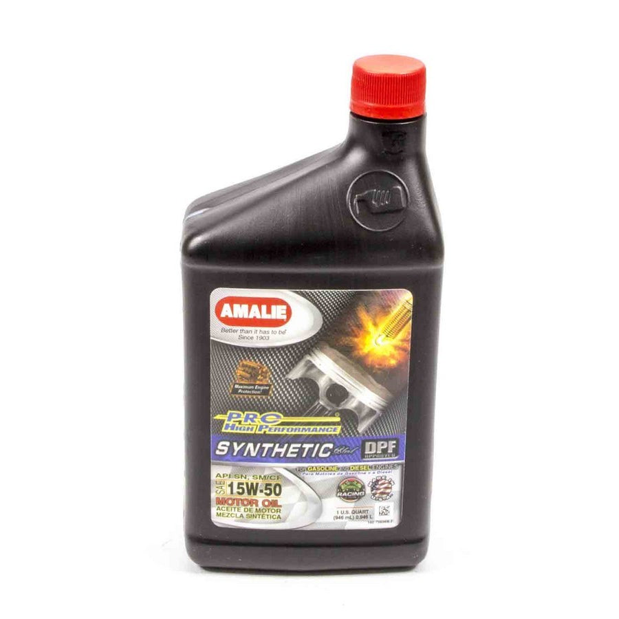 Amalie Pro High Performance Synthetic Blend Motor Oil - 15W-50 - 1 Qt. Bottle